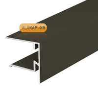 Alukap-XR 25mm End Stop Bar 3.6m Brown