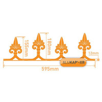 Alukap-XR 595mm Aluminium Crest Powder Coated
