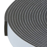 Single Sided PVC Foam 12mm x 2mm x 25m Black