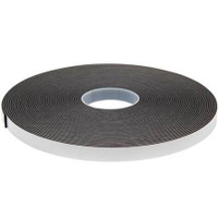 Single Sided PVC Foam 12mm x 2mm x 25m Black