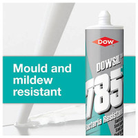 Dowsil 785+ Silicone Sealant  White 310ml