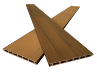 AB Composite Fencing Walnut Boards with Satin Silver Post Kit