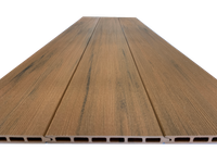 AB Composite Fencing Walnut Boards with Satin Silver Post Kit