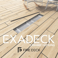 Fire Deck EXADECK Ceramic Decking - non-combustible decking image