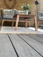 Close up on AB Fusion Woodgrain Composite Decking Boards