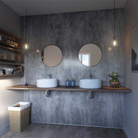 Showerwall - The Impression Collection - Washed Charcoal