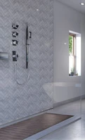 Showerwall Acrylic Panels - Patterns - Marble Herringbone SCA11