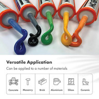 Rainbow RAL Coloured Silicone Sealant Application