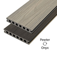 Cladco VersaDeck Decking Board Pewter and Onyx