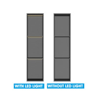 Tall Gunmetal Black Shower Niche Trays