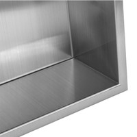 Silver stainless steel shower nich