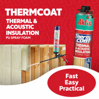 Thermcoat Thermal & Acoustic Insulation PU Spray Foam
