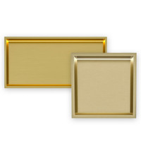 Thermopanel Brushed Brass LED Shower Niche | Stainless Steel Recessed Wall Niche