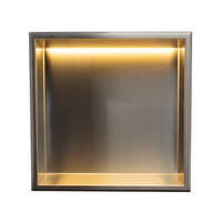 Thermopanel Stainless Steel Shower Niche with Optional LED - Stainless Steel (80mm Depth) 