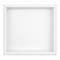 Thermopanel Stainless Steel Shower Niche with Optional LED - White (80mm Depth)
