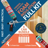 Thermcoat  6 can bundle kit - Thermal & Acoustic Insulation PU Spray Foam