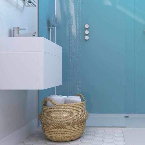 Showerwall Acrylic Panels - Solid Colours - Azure SWA08