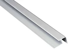 Fibo Rounded External Corner 2.4m - Aluminium