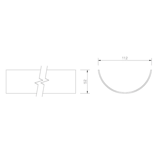 Floplast RG4 Round 4m Gutter Black