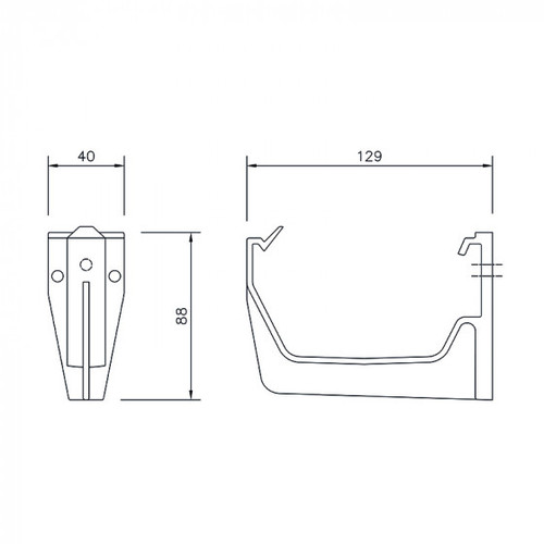Floplast RKS1 Square Fascia Bracket 