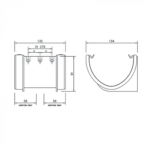 Floplast RUH1 Hi Cap Union