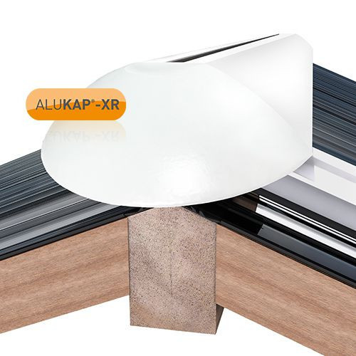 Alukap-XR Ridge Radius End Cap White