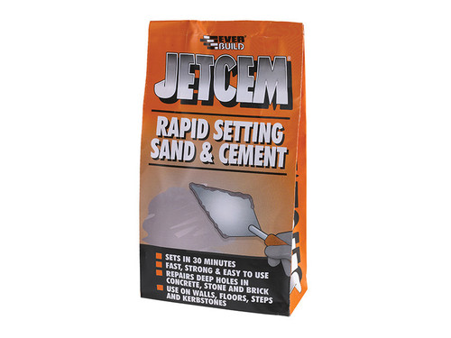 Everbuild Jetcem Rapid Set Cement 12kg (2 x 6kg Pack)