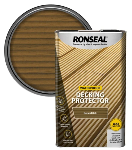 Ronseal Decking Protector Natural Oak 5 litre