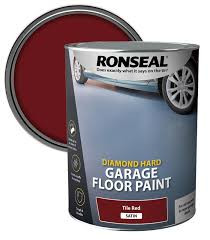 Ronseal Diamond Hard Garage Floor Paint Tile Red 2.5 litre