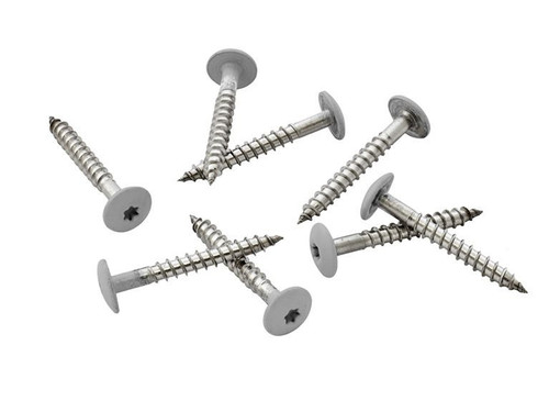 38mm Light Grey/C05 Stainless Steel T20 Torx Drive Screw (100 Pack) + TX20 Bit
