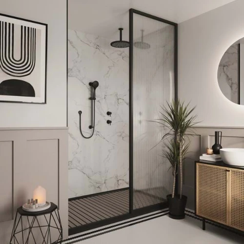 Multipanel Linda Barker Collection Calacatta Marble