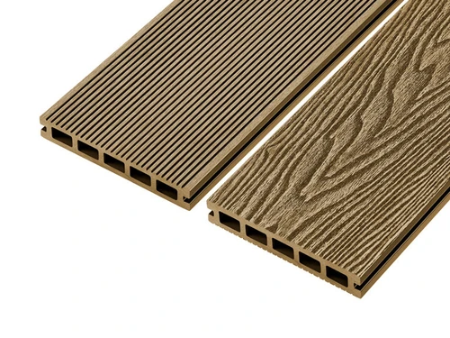 Teak Woodgrain Effect Reversible Composite Decking Board