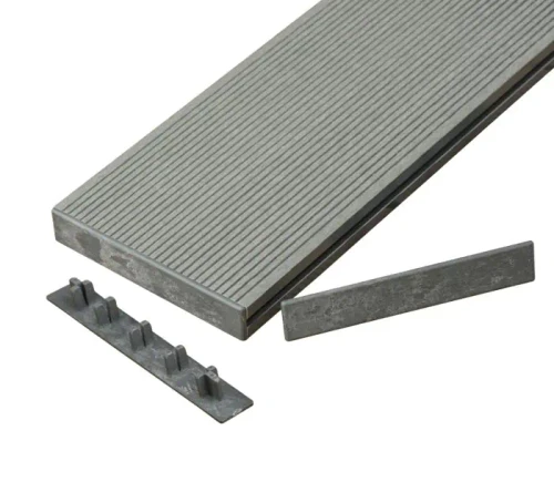 Signature Hollow Composite Decking End Caps -Stone Grey