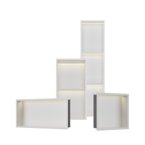 Stainless Steel Matt white shower niche tray sizes