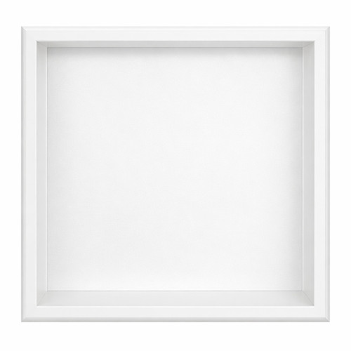Thermopanel Stainless Steel Shower Niche with Optional LED - White (80mm Depth)