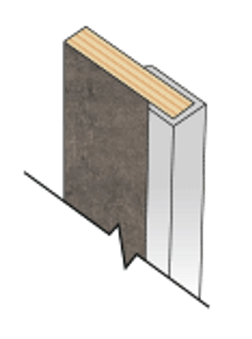 Fibo J-Shaped End Cap 2.4m - Aluminium