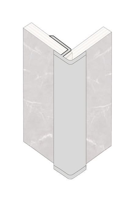 Fibo Rounded External Corner Aluminium