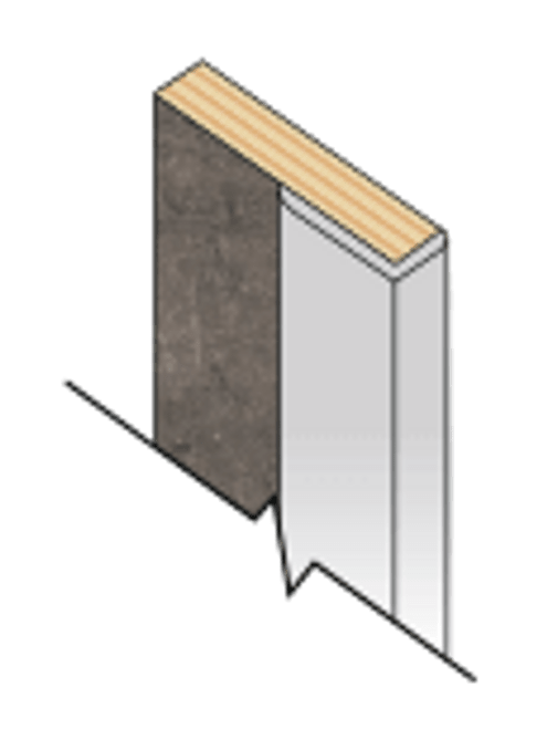 Fibo L-Shaped Finishing Profile 2.4m - Aluminium