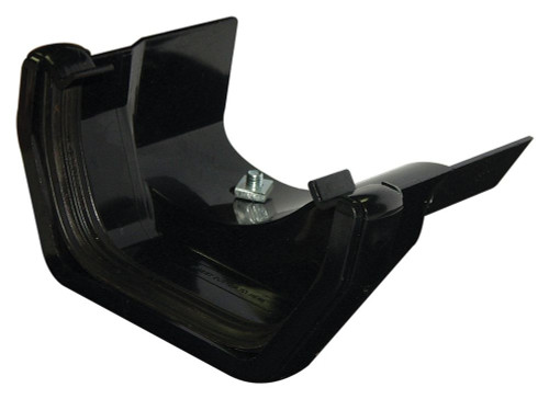 Floplast RDS3 Square to Cast Iron Ogee R/H Black