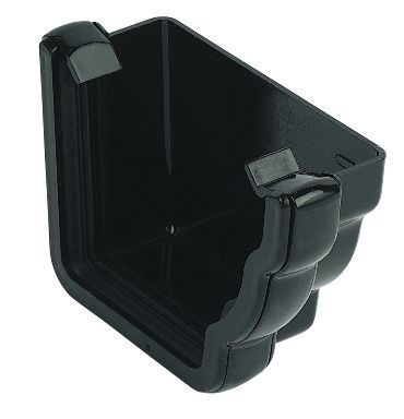 Floplast REN2 Niagara Right External Stopend Black