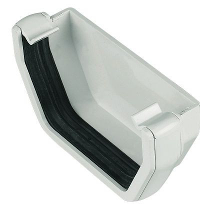 Floplast RES1 Square External Stopend White