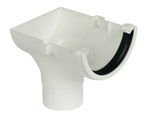 Floplast RO2 Round Stopend Outlet White
