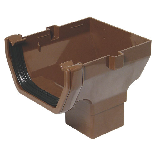 Floplast ROS2 Square Stopend Outlet Brown