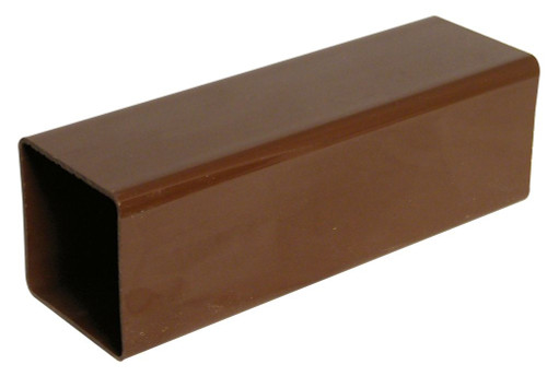 Floplast RPS4 Square Pipe 4m Brown