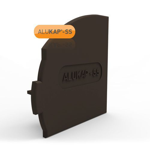 Alukap-SS Wall and Eaves Beam Endcap LH Brown Alukap-SS Wall and Eaves Beam Endcap LH Brown