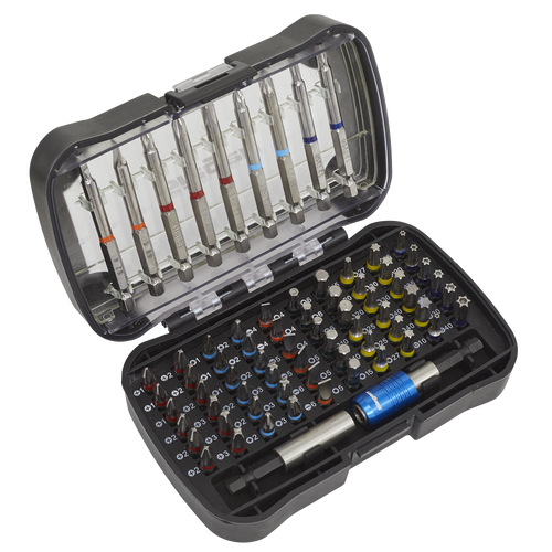 Sealey - Power Tool Bit Set 71pc Colour-Coded S2 Sealey - Power Tool Bit Set 71pc Colour-Coded S2