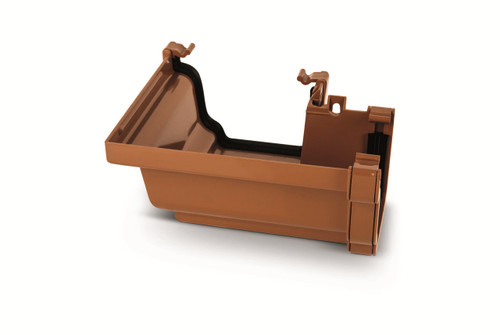 Eurocell Gutter Universal System Plus External Angle 90 Deg Clay Brown