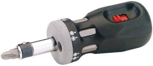 Draper - Chubby Ratcheting Screwdriver and Bit Set 7 Piece