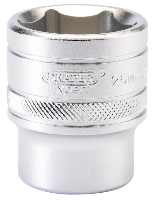 Draper - 1/2inch Sq. Dr. 6 Point Metric Socket (26mm)