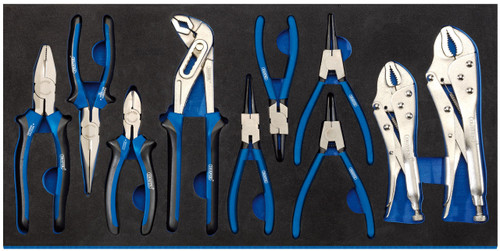 Draper -  Plier Set in Full Drawer EVA Insert Tray 10 Piece